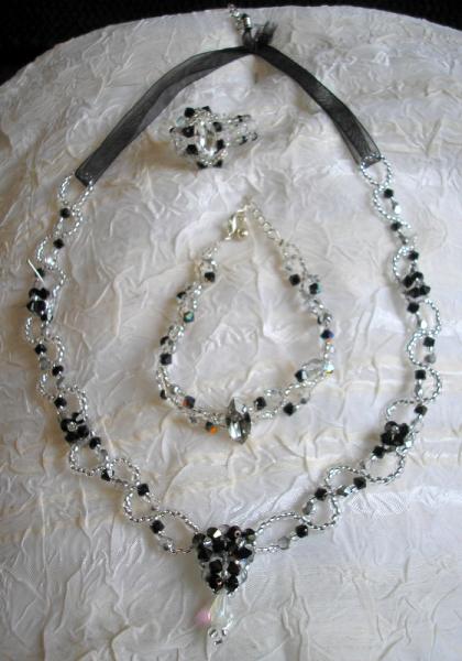 Parure  Le Noir et  l'Argent